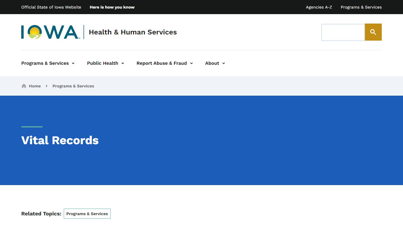 Vital Records | Health & Human Services - hhs.iowa.gov